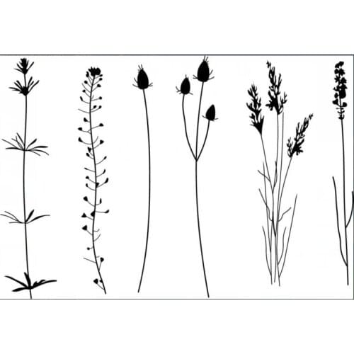 Grass Transparent Clear Stamps for DIY Scrapbooking/Card Making/Kids Christmas Fun Decoration Supplies ST0005