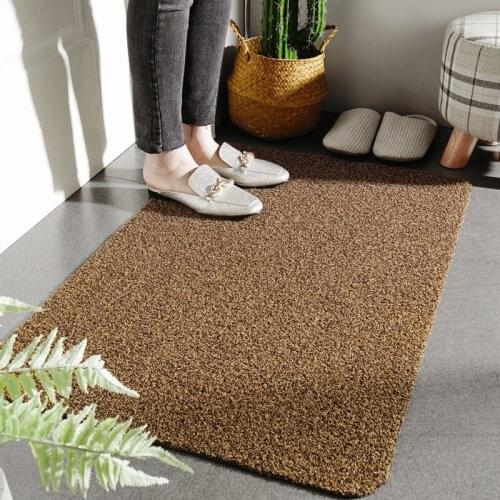Entrance Door Mat Rectangle Solid Non-slip Dusts-removing Water Absorption Shower Room Kitchen Modern Style Indoor Carpets
