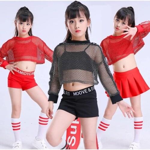 Songyuexia New Kids'Performing Clothes Girls' Cheerleading Clothes Pupils'Games Girls' Cheerleading jazz dancewear