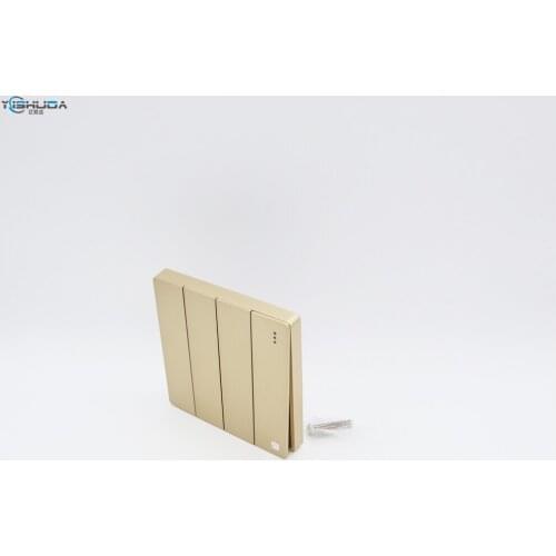 Songzhi switch socket four-open switch, wall four-open double-control large rocker switch large panel type 86