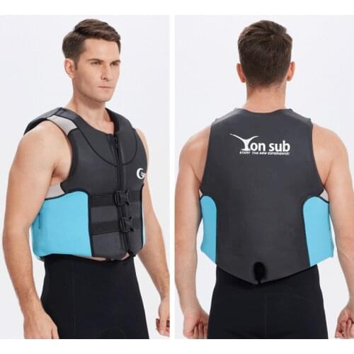 Life Jacket Fishing Vest Water Sports Adult Swimming Surfing Skating Ski Rescue Boats Drifting Neoprene