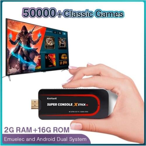 Super Console X Stick Video Game Player Wifi 4K HD PS1 PSP N64 50000 Retro Games Double Players Mini TV Gaming Console Box