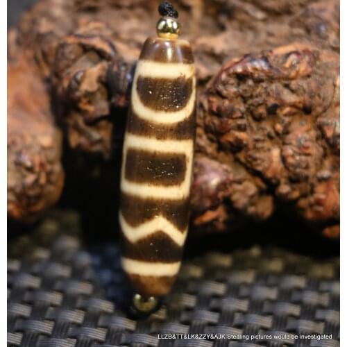 5A Energy Tibetan old Agate Ivory Color XIZENGHUAIZHU dZi Bead Totem Amulet Fit For Making Bracelet LKbrother Sauces Top Quality
