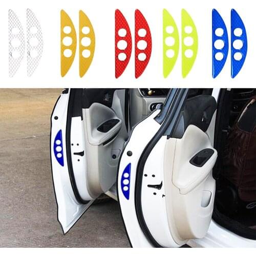 Car Reflective Warn Strip Rearview Mirror Reflective Strip Anti Collision Warning Stickers Exterior Reflex Tape Sticker