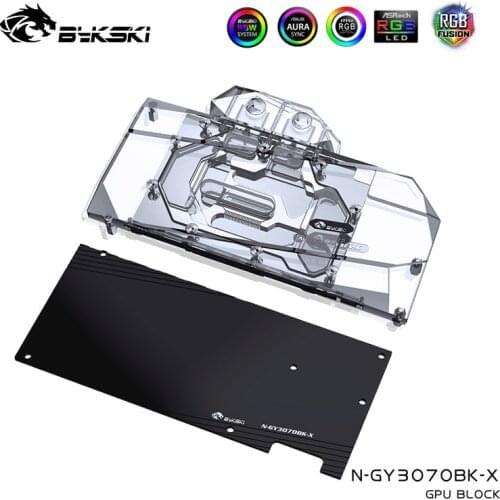 Bykski GPU Water Block for GALAXY / Geforce RTX 3070 OC Graphics Card,N-GY3070BK-X