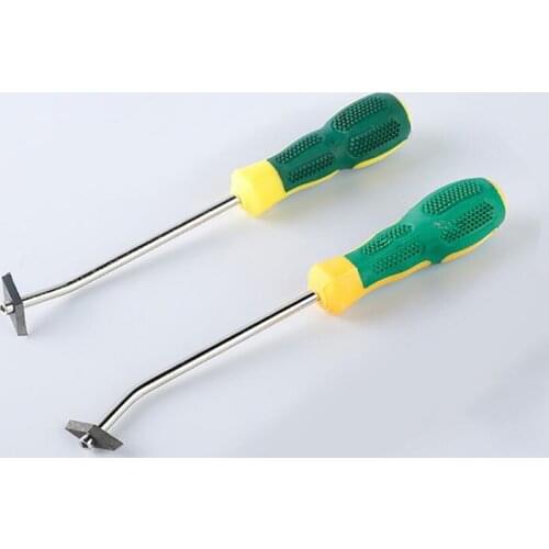 Tungsten Steel Grout Removal Tool Tile Gap Clearing Cone with Anti-slip Rubber Handle Floor Wall Seam Construction Tools