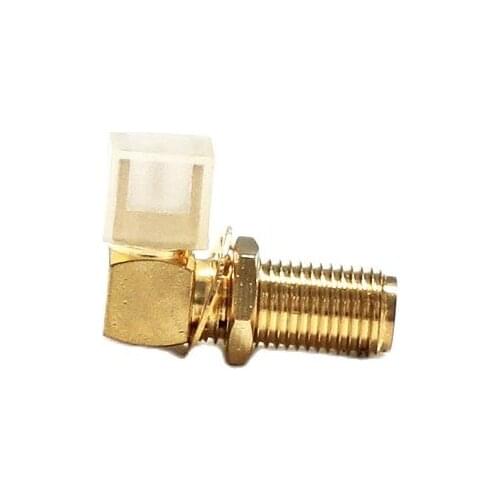 1pc SMA Female Jack nut RF Coax Connector PCB Cable Right Angle Goldplated NEW wholesale