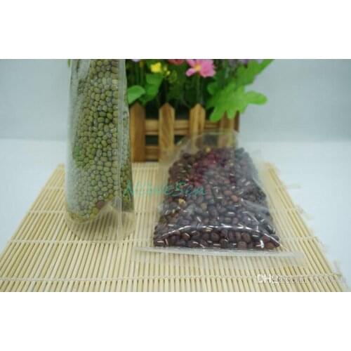 10*15cm, 200 X Stand up Clear Ziplock plastic bag-high lucency cookie/aromatic bead poly zipper pouch reopenable, clarity rice s