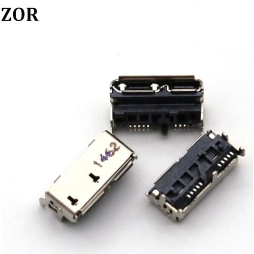 10pcs Micro USB 3.0 10pin Female Socket Receptacle Board Mount SMT Type 5.2mm Height Connector USB Hard Disk