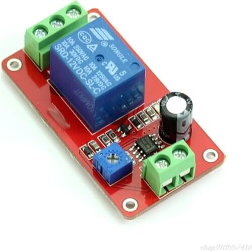 12V Delay Timer Relay NE555 Adjustable Delay Switch 1 to 20 Second DC New O30 20 Dropshipping