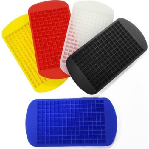 160 Mini Ice Cube Tray Frozen Silicone Ice Mold Kitchen Tool Silicone Cube Tray Square Mold Ice Maker Chocolate Mold LX1972
