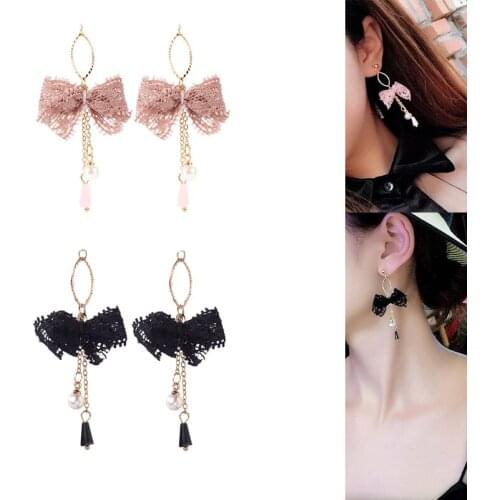 2020New 60Pcs Fabric Lace and Pearl Pendants Alloy Button for DIY Jewelry Earring or Necklace Accessories BY54