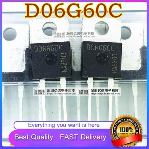 5Pcs/Lot New Original D06G60C ULTRA FAST RECOVERY Diode TO220-2 DIRECT PLUG PACKAGE Good Quality