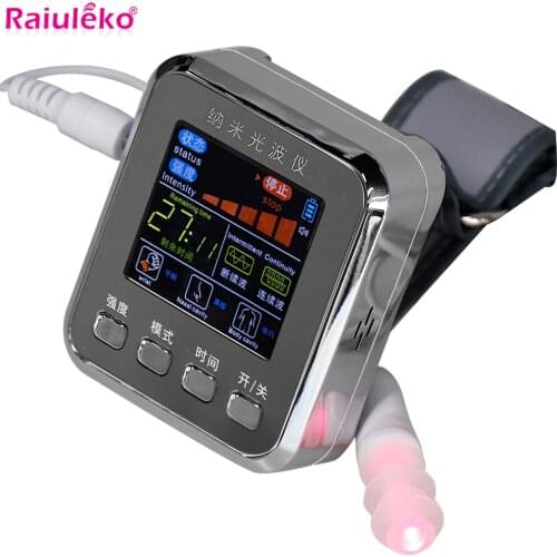650nm Laser Therapy Watch Diabetic Wrist Watch LLLT For Hypertension Diabetes Treatment Diabetic Watch Laser Sinusitis Therapy