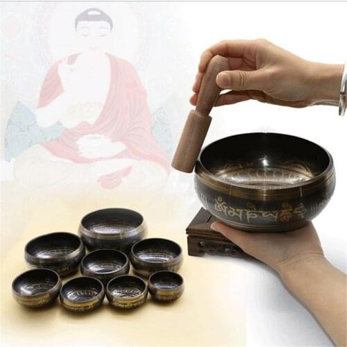 Buddhism Sing Bowl Tibetan Chanting Yoga Meditation Bowl Buddhist Sound Therapy Improve Sleeping Tibetan Bowl Religion Craft