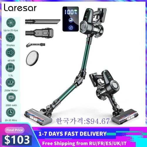 Laresar Household Vacuum Cleaner Power Suction Car Vacuum Cleaner Vertical Clean Vacuum Cleaner Handheld Sweeper Mopping Machine