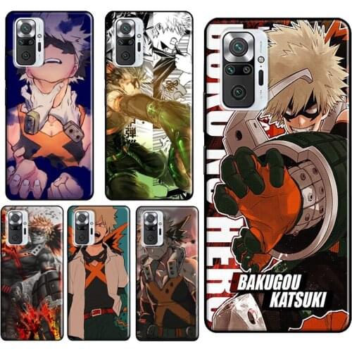 Bakugou Katsuki My Hero Academia Case For Xiaomi Redmi Note 10 Pro 7 8 9 Pro Note 9S 8T Cover For Redmi 9 9A 9C 9T 7A 8A