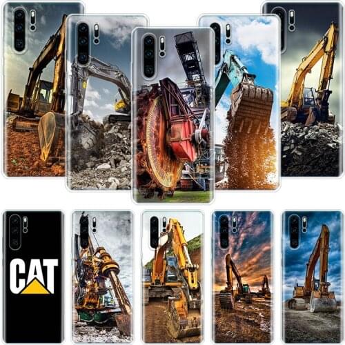 Excavating Machinery Bulldozer Man Phone Case For Huawei Honor 10 9 20 9X 8A 8X 8S 7A 7X Lite Pro 10i 20i Y5 Y6 Y7 Y9 2019 Cover