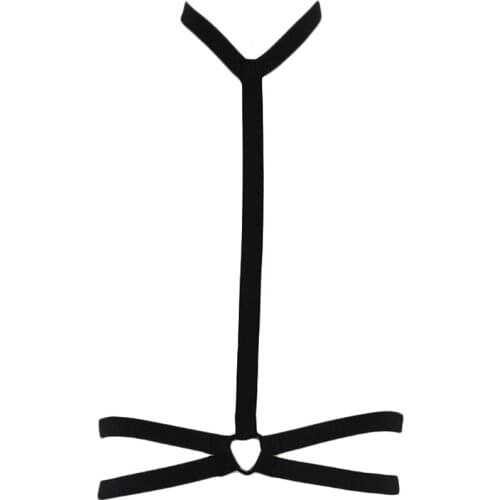 Black Neck Goth Harness Belt Sexy Lingerie Cage Bra Punk Bondage Harness Woman Body Cage Festival Rave Clothes