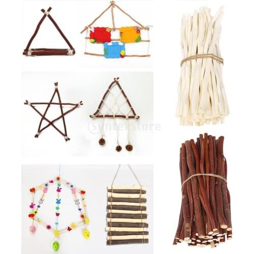 50Pcs Wood Branch Sticks Bulk Driftwood Wooden Pieces Wedding Wood Crafts