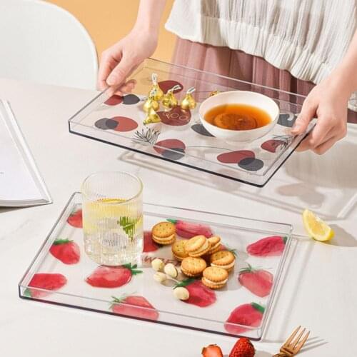 Dessert Tray Multifunctional Reusable PET Anti-skid Exquisite Thicker Coaster for Home Specialty Plates Tableware