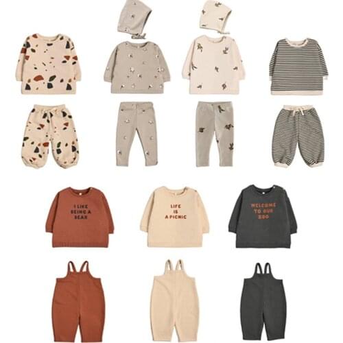 Kids Velvet Sweaters 2020 New Autumn Winter OZ Boys Girls Leter Print Sweatshirts Baby Child Tollder Fashion Outwear Clothes