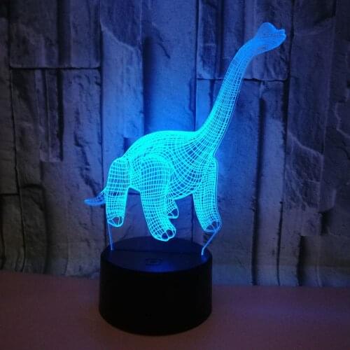 Dinosaur 3d Night led Lamp Colorful Touch Remote controlled Led Visual Gift Table Lamp Christmas decorative lights