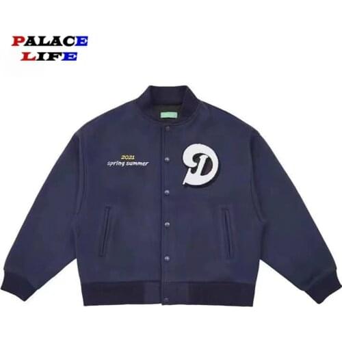 2021 Hip Hop Varsity Jacket Mens Urban Construction Embroidery Bomber Jacket Couple College High Street Harajuku Baseball Coats