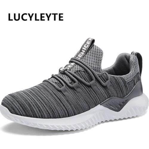 LUCYLEYTE 2018 Hot Sale Four Seasons Running Shoes Men Lace-up Athletic Trainers Sports Male Shoes Outdoor Walking Sneakers