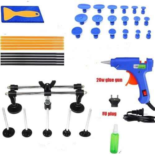 Car Repair Tool Kit Dent Puller with Double Pole Bridge Paintless Dent Puller for Auto Dent Removal hail damage