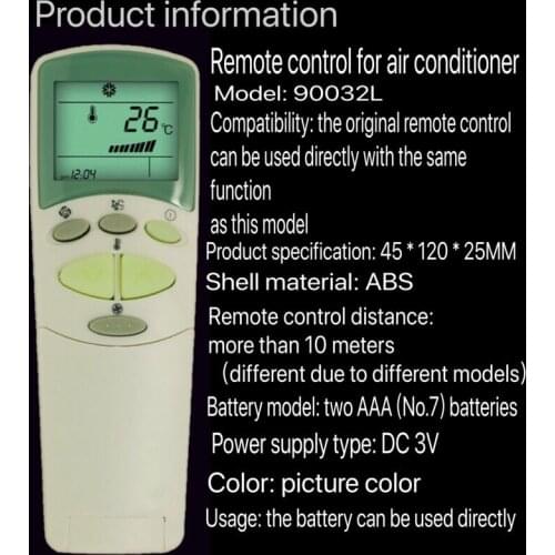 New Remote Control For LG Air Conditioner 6711A90032L 6711A20128B 6711A20091G 6711A90032N