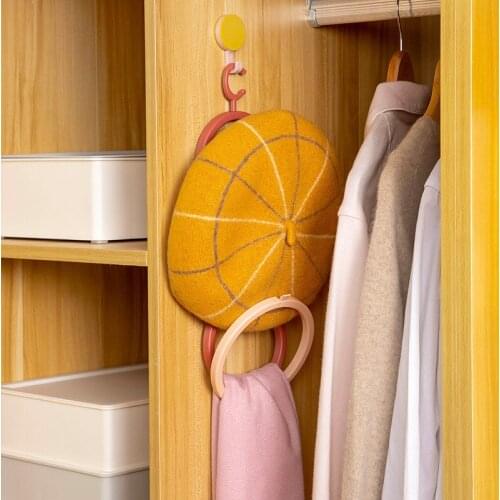 Hanging Hat Storage Rack Hook Wall-mounted Door Rear Bag Storage Rack Multi-layer Rack Rack Organizer