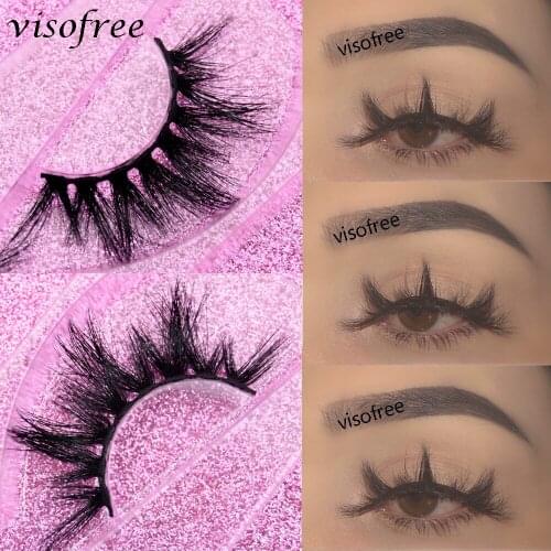 Visofree Lashes 5D Eyelashes Fluffy Soft Cruelty Free Mink Lashes Makeup Eyelash Extension Eyelash Natural Long Faux Cils Lashes
