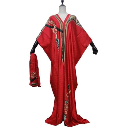 Classy Printed Loose Summer Beach Dress Robe Moroccan Kaftan maxi dress Free size Dashiki African Party Lady robe gowns