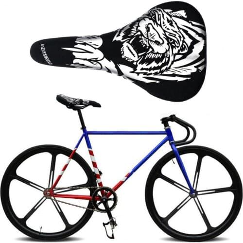 Tiger Print Bicycle Saddle Antislip Good Filling Breathable Bicycle Seat for MTB седло для велосипеда сиденье для велосипеда