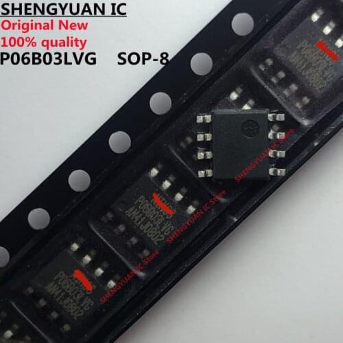 10 pcs/lot P06B03LVG SOP-8 P06B03LV P06B03 Dual P-Channel -30-V (D-S) MOSFET 100% new imported original 100% quality