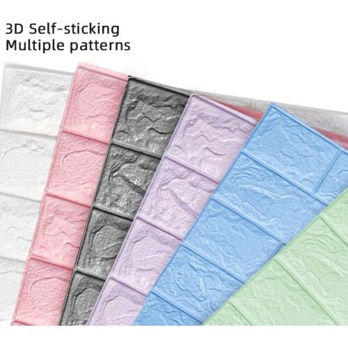 3d Brick Wall Stickers Diy Self Foam Waterproof Decor Wall Covering Wallpaper for Tv Background Kids Living Room