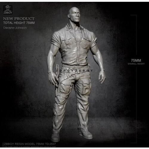 75MM Resin model kits man figure DIY self-assembled TD-2537