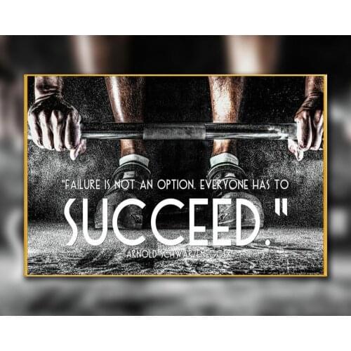 A25 ARNOLD SCHWARZENEGGER Bodybuilding Motivational Gigantic Strong Wall Sticker Silk Poster Art Home Decoration Christmas gift