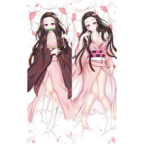 Demon Slayer Kimetsu no Yaiba Kamado Nezuko Cosplay Dakimakura Pillow Case Hugging Body Prop