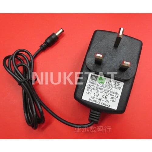 DC 12V 2A 12V2A AC 100V-240V LED power adapter UK plug 5.5*2.5 LED Power Supply Adapter UK plug drive for RGB 2835 LED Strip