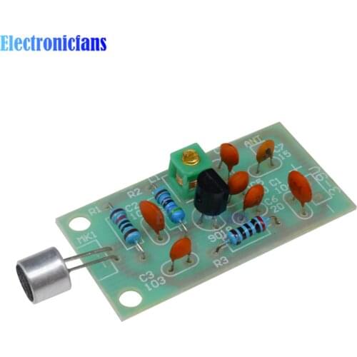 Diymore diy kit FM Transmitter Module Mini Wireless Microphone Ham Radio Frequency PCB Board 91-103MHz 3V-5V DC for DIY