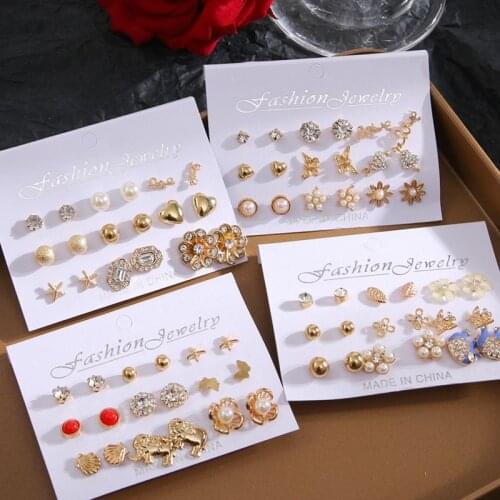 EN Women's Gold Earrings