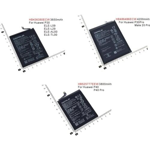 HB436380ECW HB486486ECW HB525777EEW Battery For Huawei P40 Pro P30 ELE-L09 ELE-L29 P30Pro Mate 20 Pro Mobile Phone Batteries