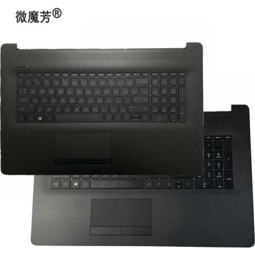 US Laptop backlit keyboard For HP Pavilion 17-BY 17-CA with palmrest Upper touchpad cover