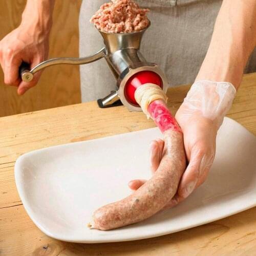 Sausage Packaging Tools 1Pc Casings for Sausage Salami Caliber 50Mm Length 100Cm + Funnel Meat Filler Tools Inedible Casings