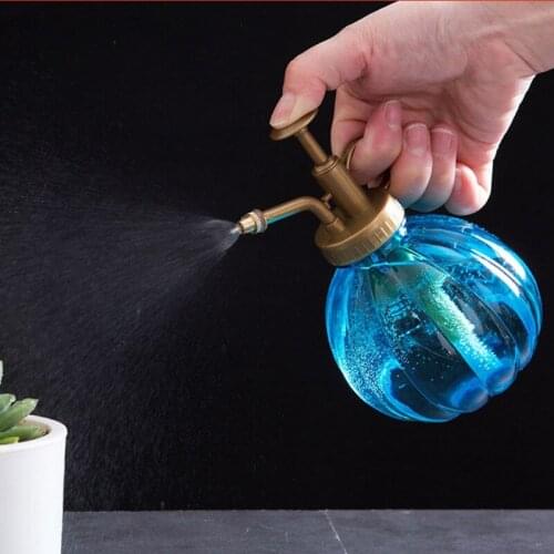 Mini 1 Pcs Water Cans 350ml Retro Flower Glass Plants Shower Crafts Plastic Watering Pot Cans Bottle Small Garden Tools