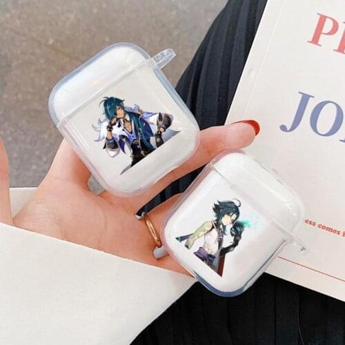 Cute anime Genshin Impact Soft silicone Case For AirPods 1 2 Wireless Bluetooth Earphone Headphones Cases For Air pods Pro cover