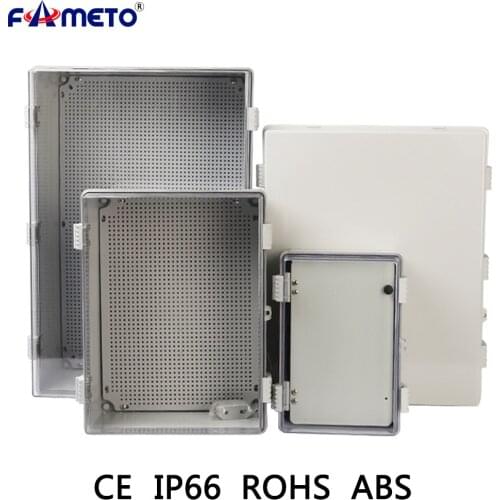 Outdoor waterproof Distribution box ABS plastic waterproof box IP66 Anti-corrosion Compression IV08 CE DHL free shipping