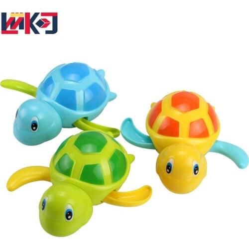 New Baby Water Toy Kawaii Cartoon Animal Tortoise Classic Infant Swim Turtle Wound-Up Chain Clockwork Kids Beach Bath Cute Toys